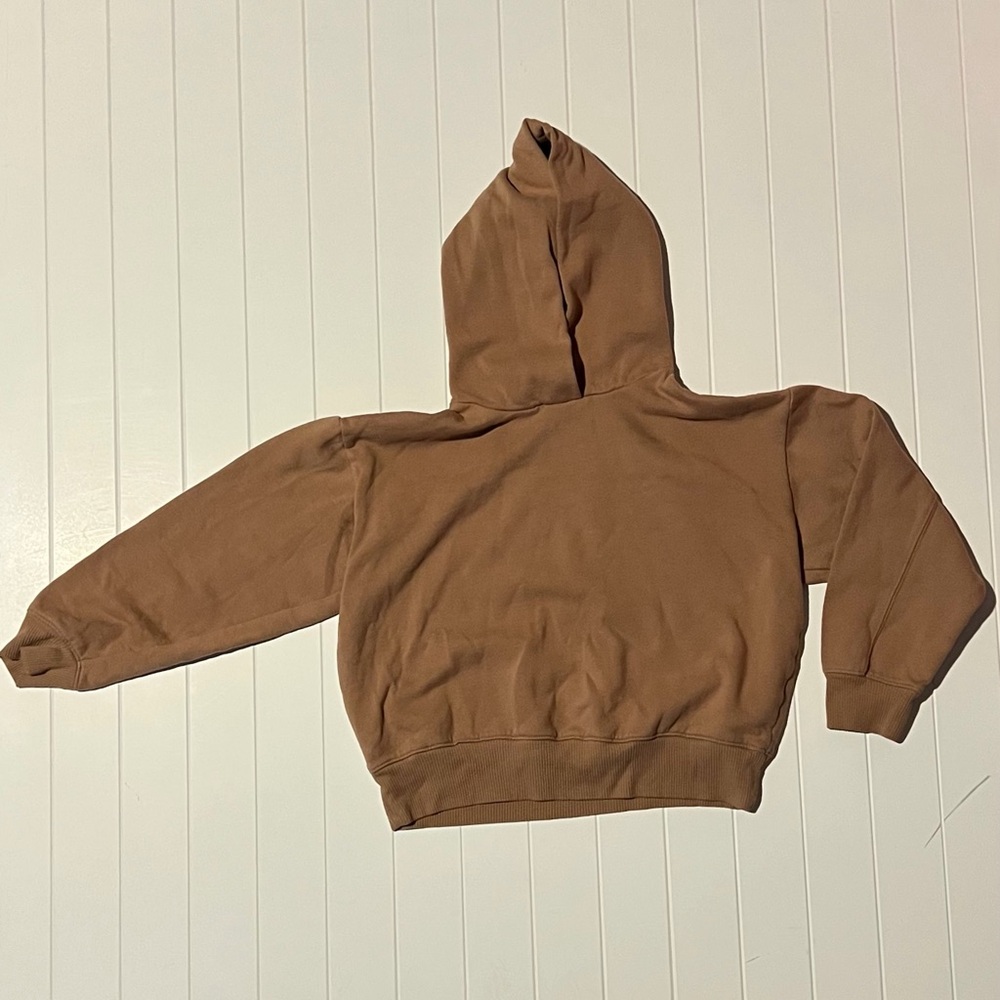 Cropped Light Brown Hoodie